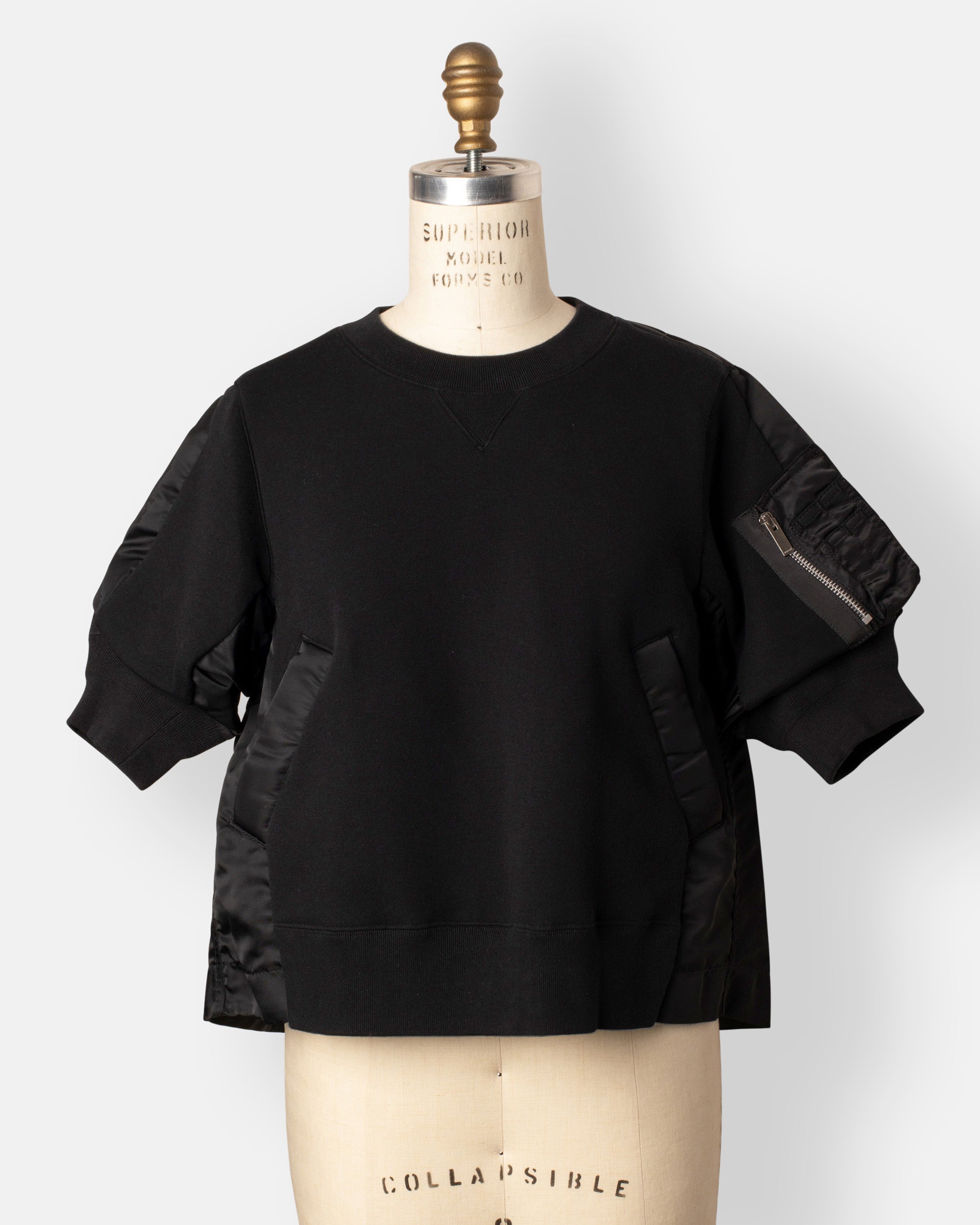 sacai nylon twill x sponge sweat pullover | noodle stories