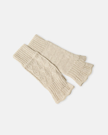 cotton cashmere fingerless gloves