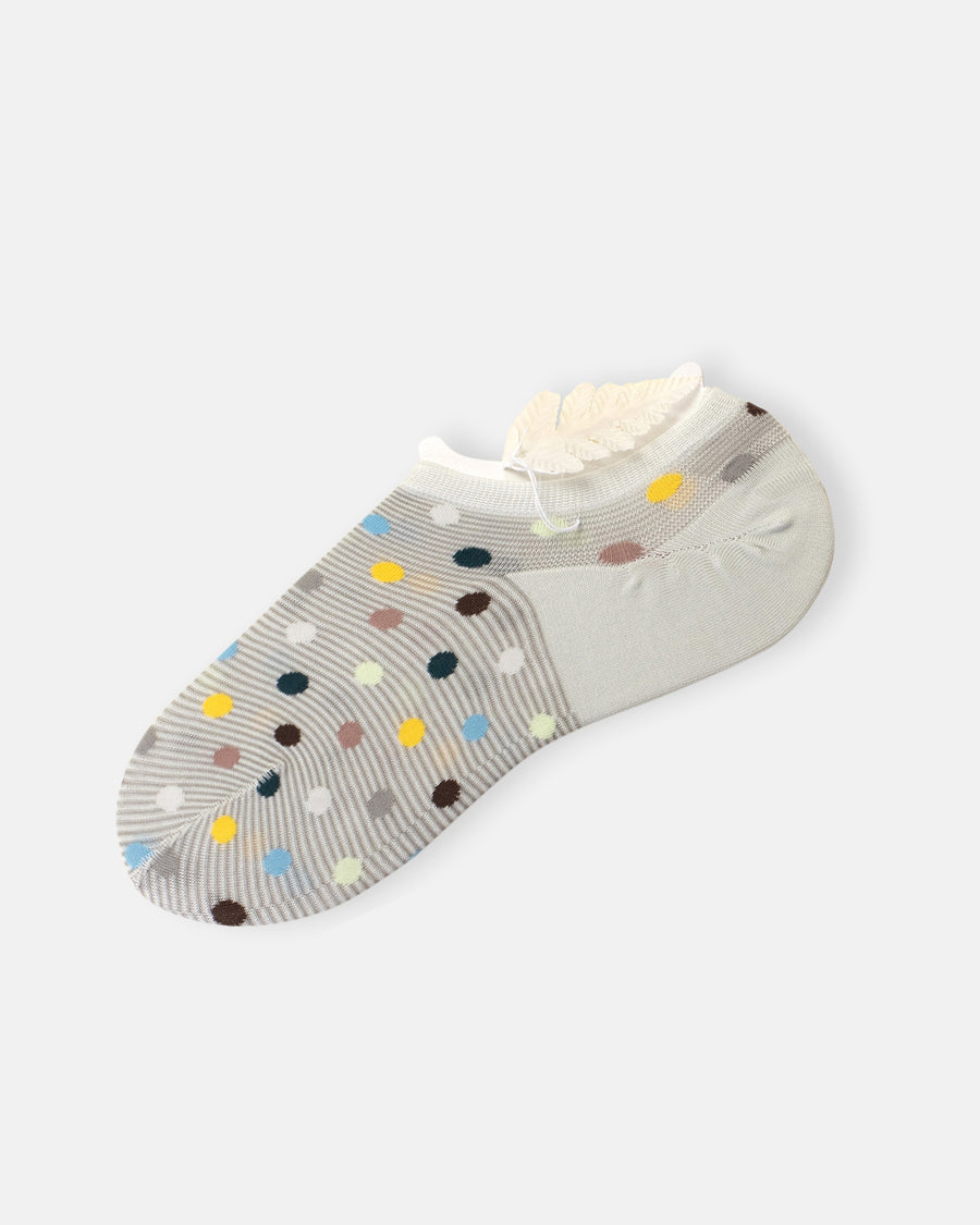 candy dots no show socks