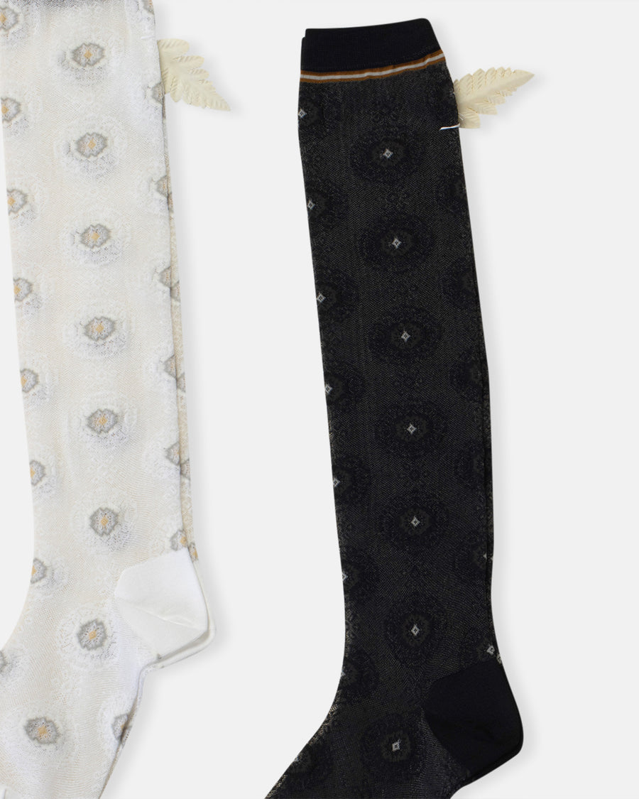 lace knee high socks