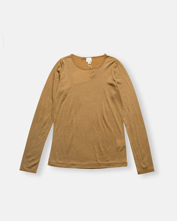 wool jersey t-shirt with mesh