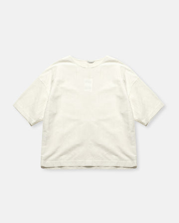 shoulder button woven tee