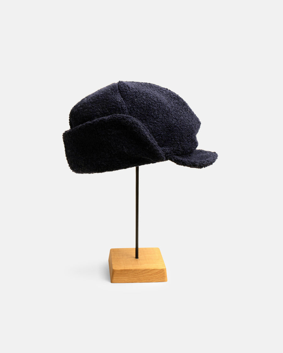 recycled wool flight cap