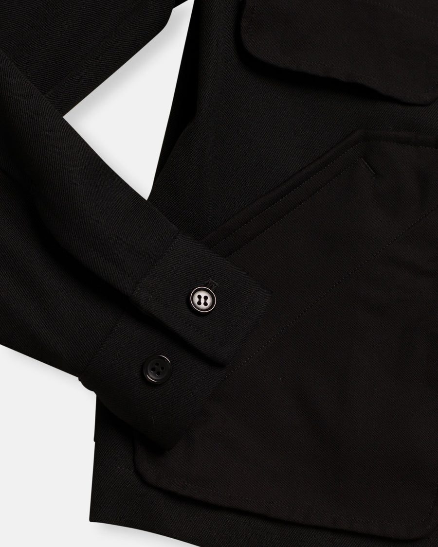 gabardine zip jacket