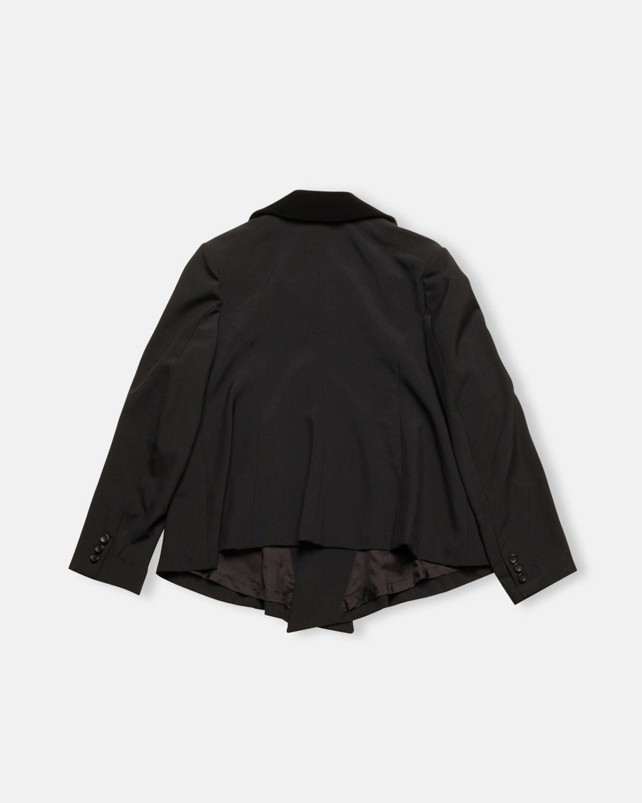 jacket with velveteen collar