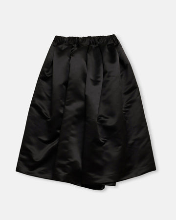 satin wide leg cropped pants