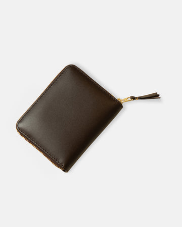 classic card slot zip around wallet