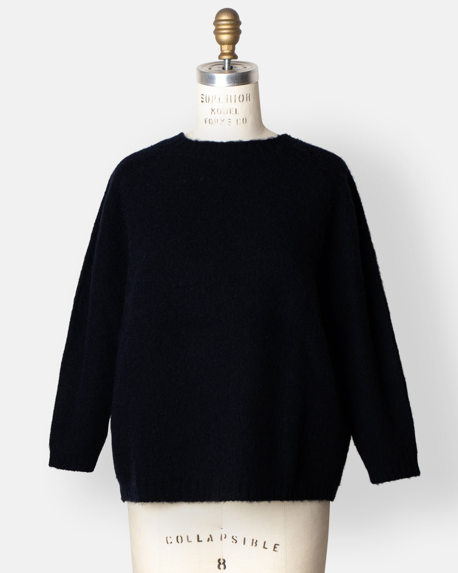 hand knit crewneck sweater