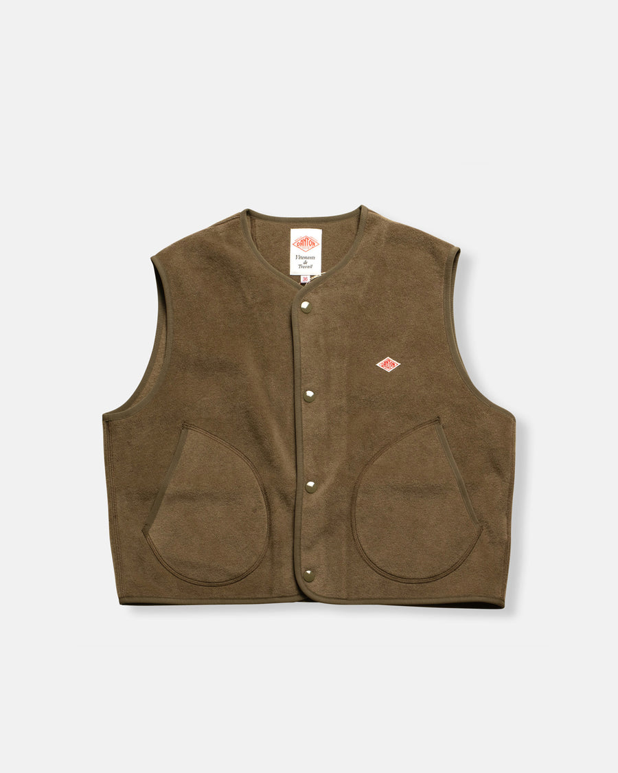 Collarless vest best sale