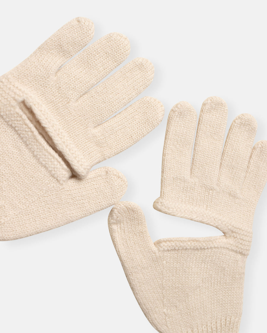 chunky wool cut out gloves