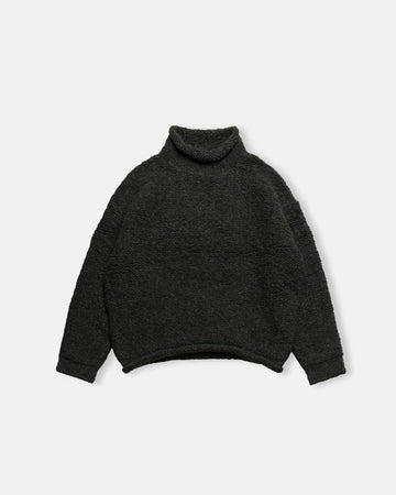 handknit purl rollneck