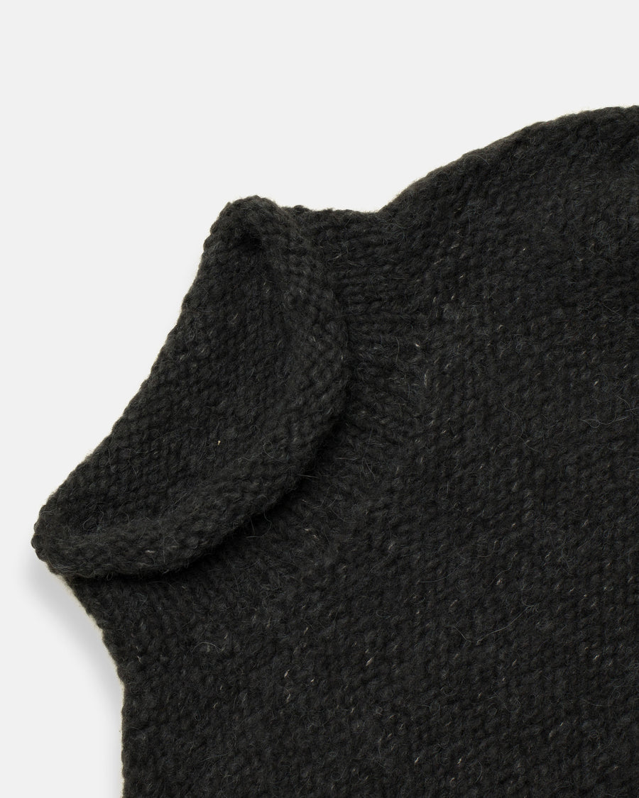 handknit purl rollneck