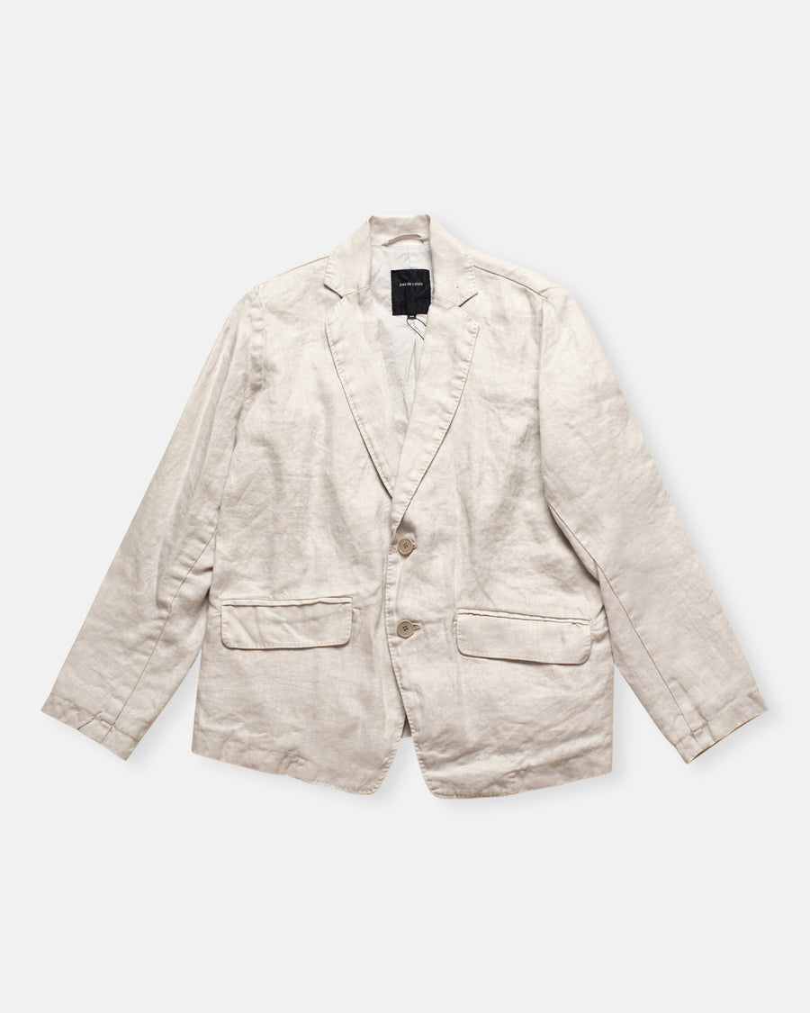 linen twill tailored jacket