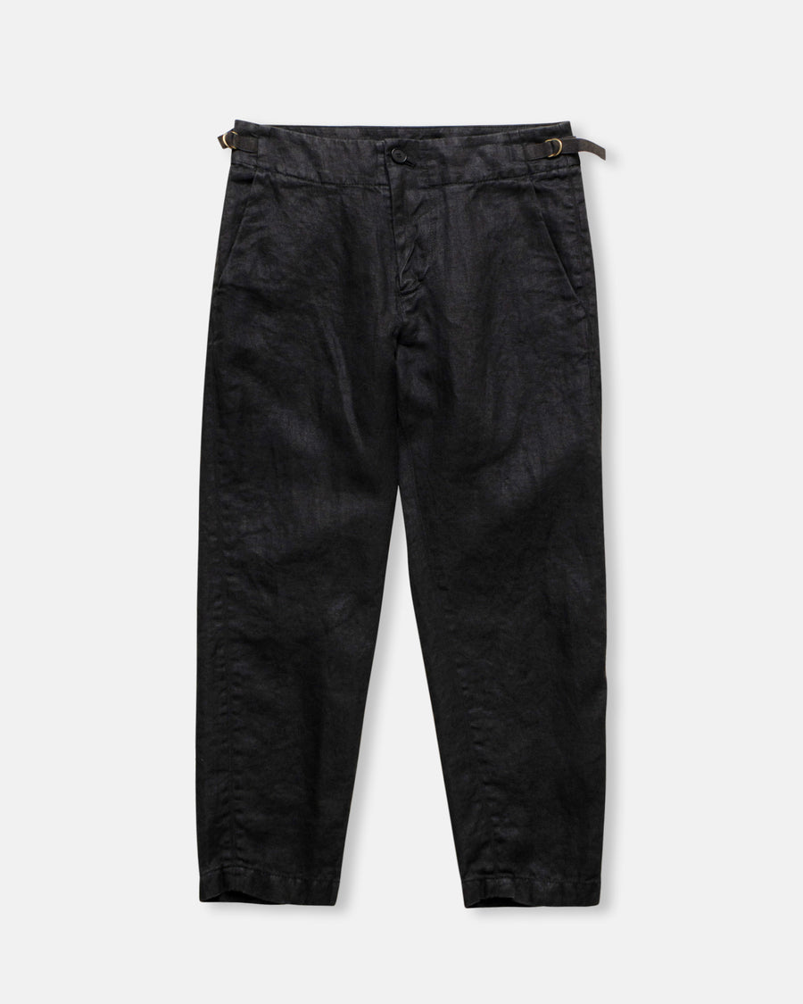 linen twill tapered pants