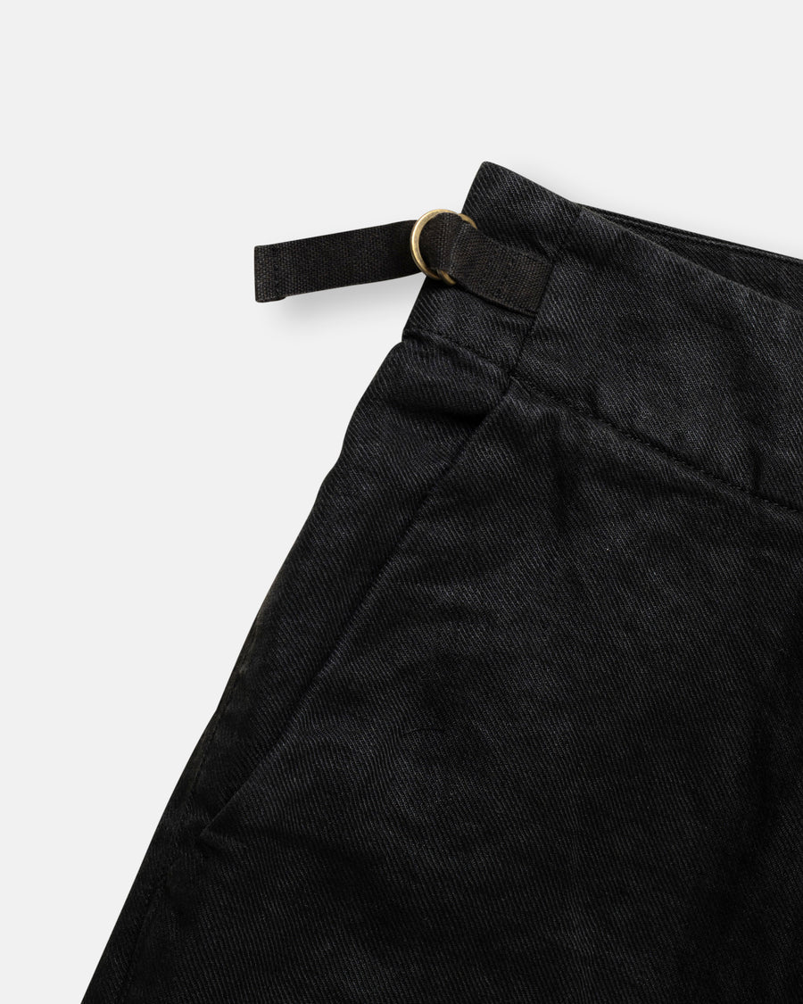 linen twill tapered pants