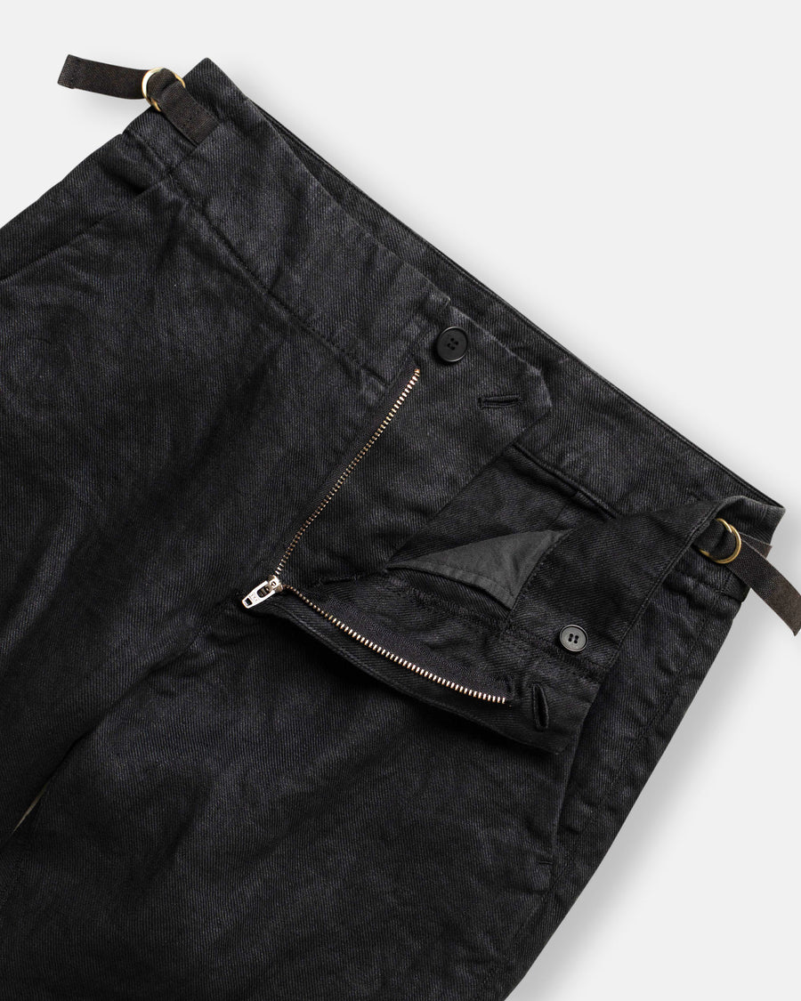 linen twill tapered pants