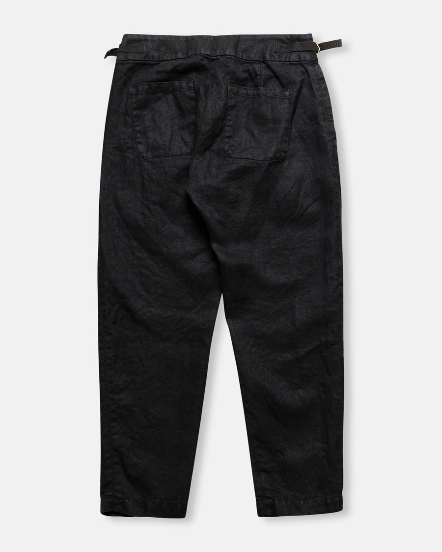 linen twill tapered pants