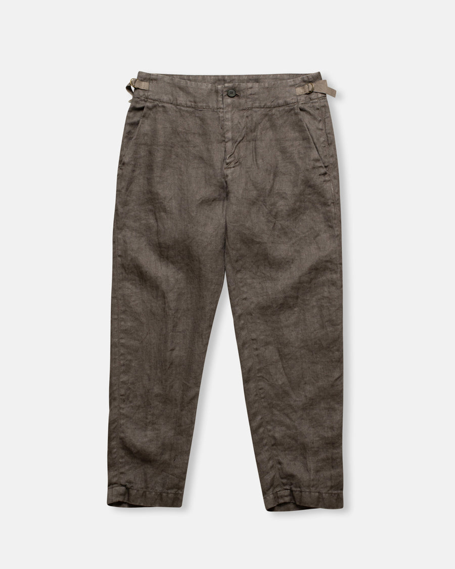 linen twill tapered pants