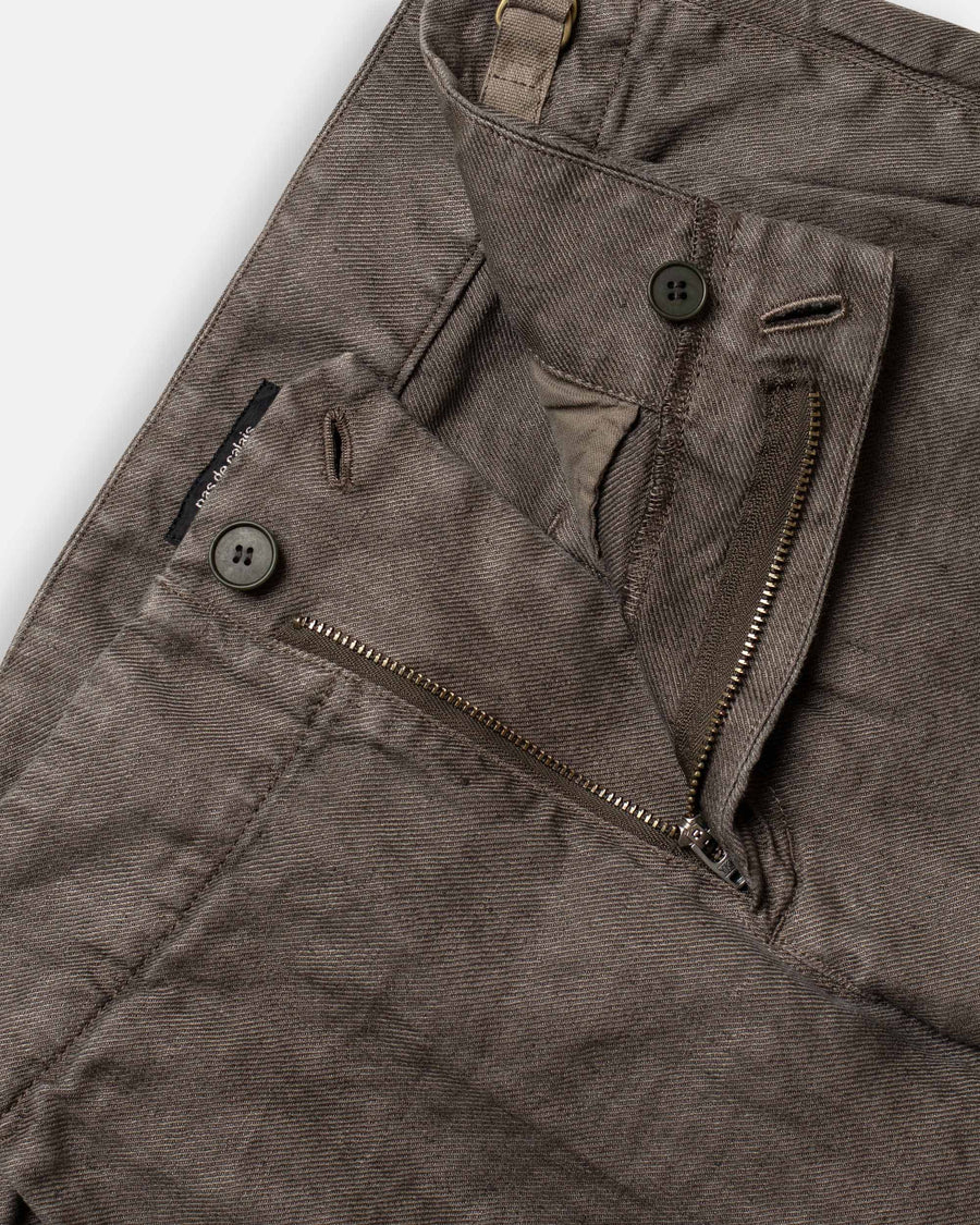 linen twill tapered pants