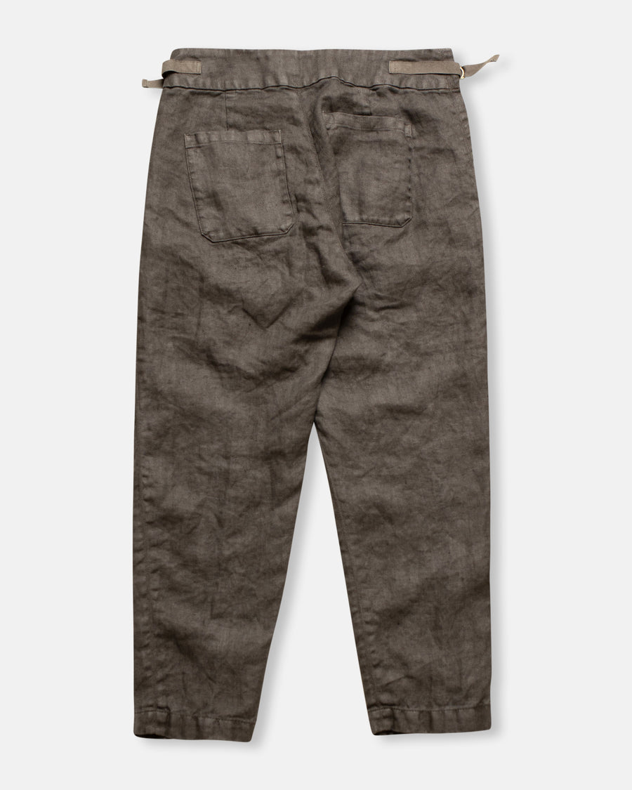 linen twill tapered pants