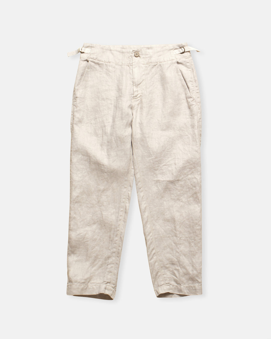 linen twill tapered pants