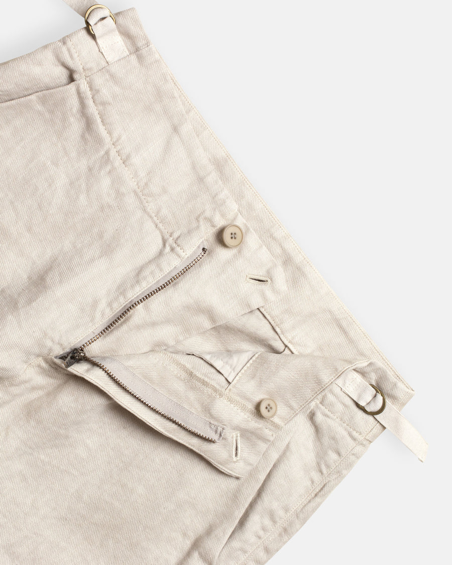 linen twill tapered pants