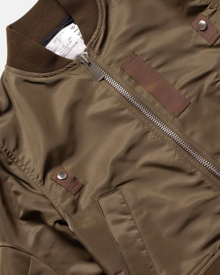 nylon twill blouson