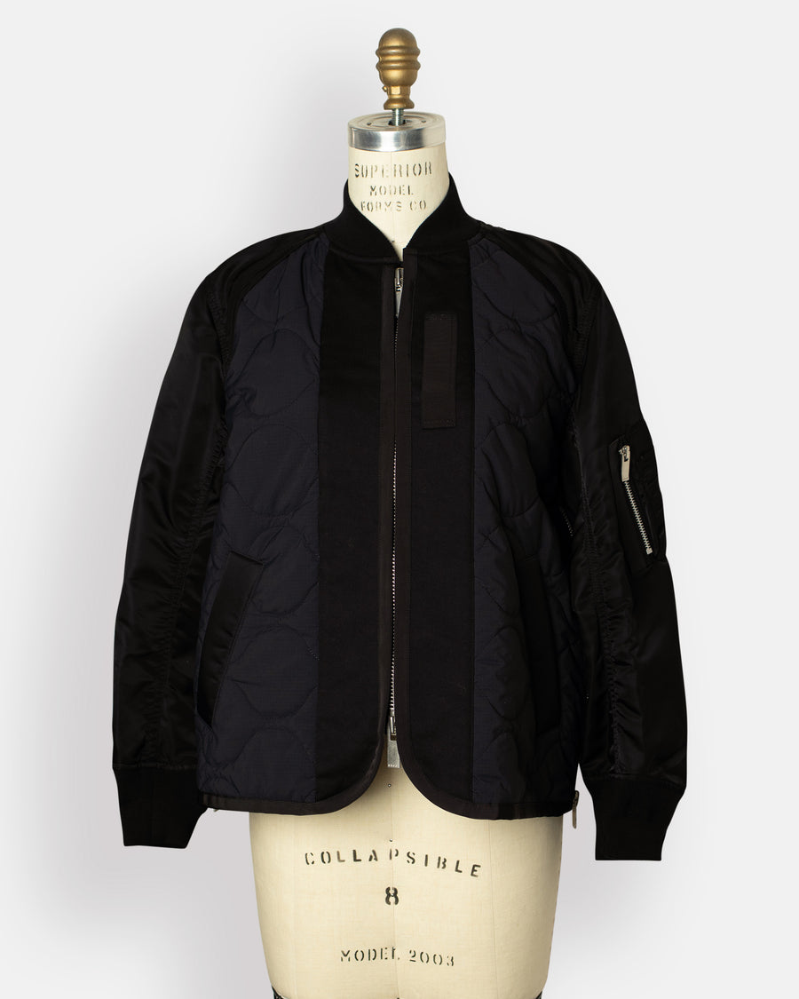 nylon twill x rip stop jacket