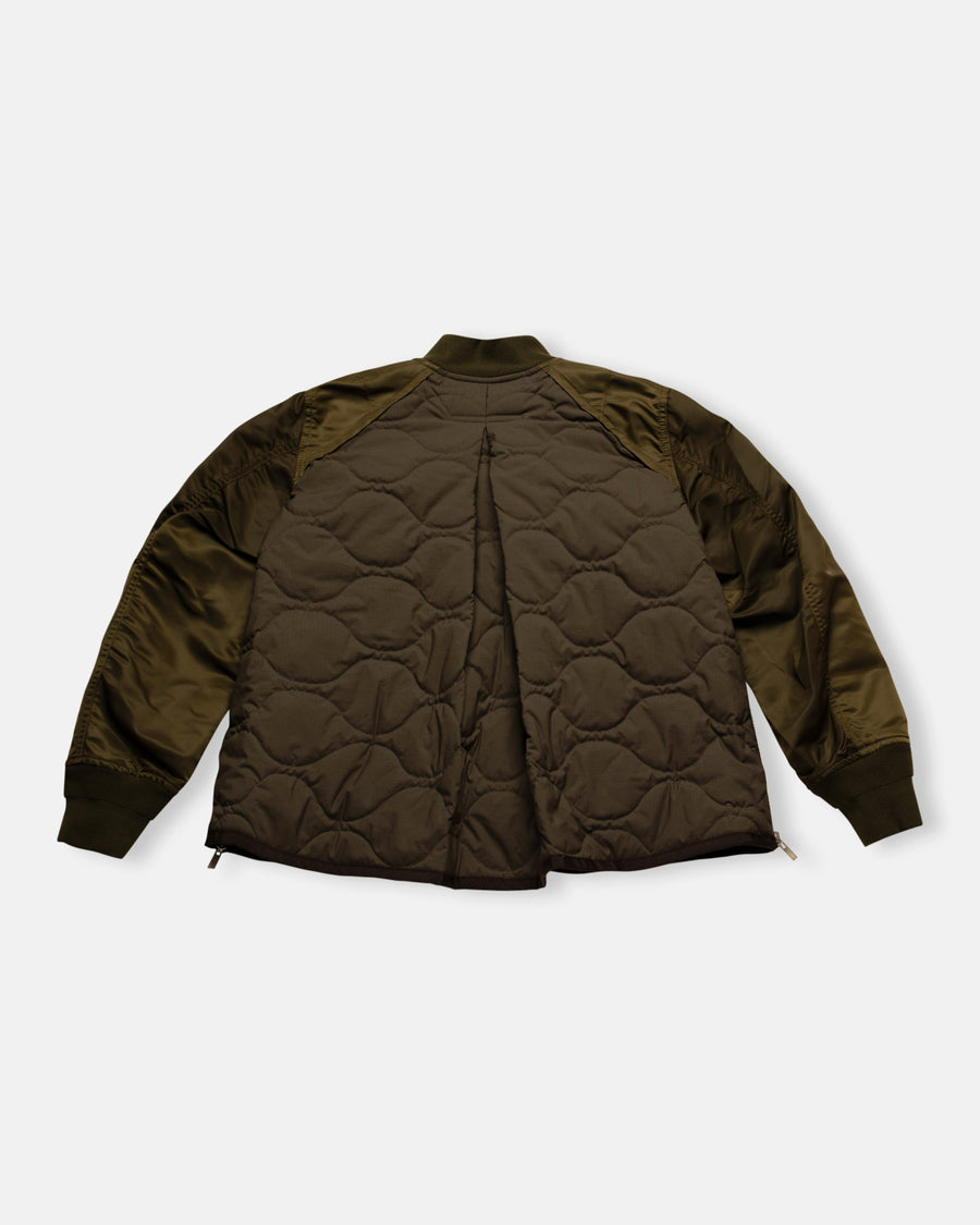 nylon twill x rip stop jacket