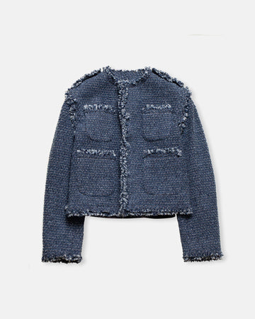 punching denim jacket