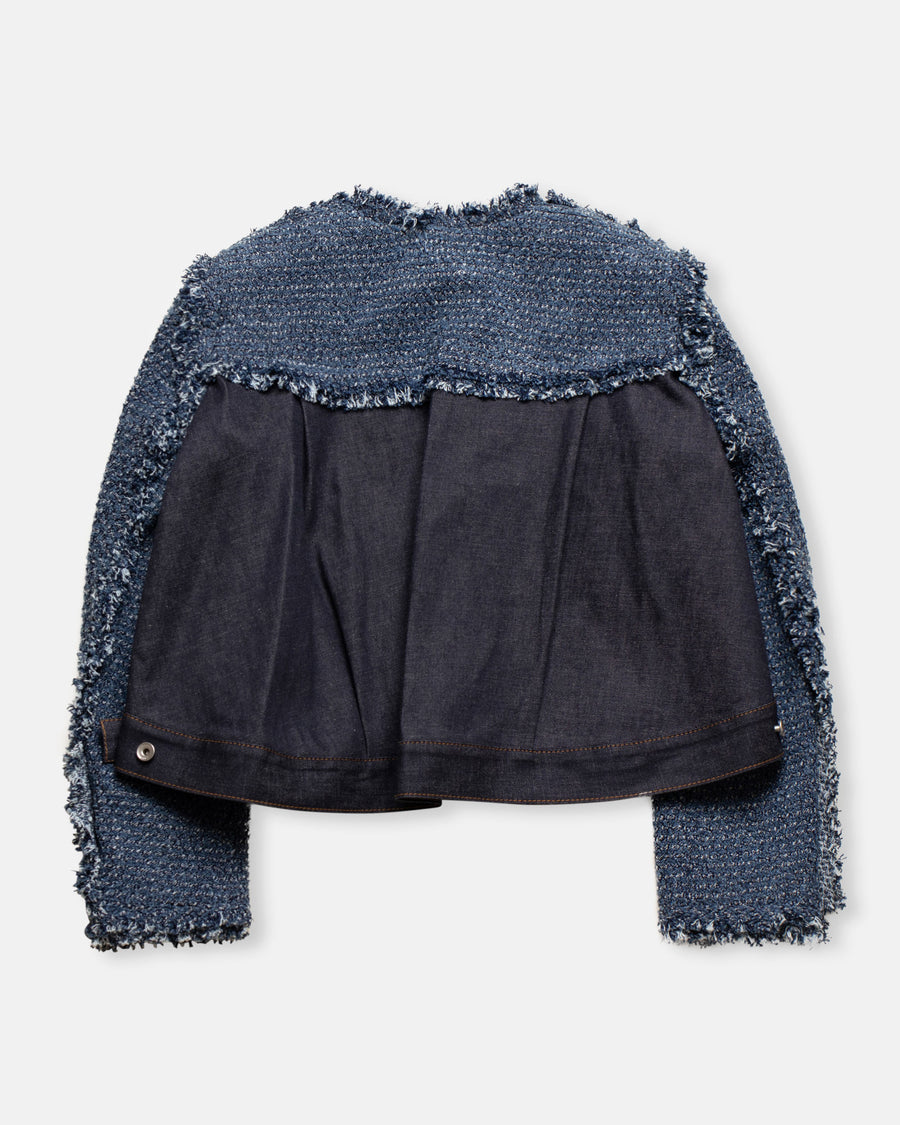 punching denim jacket