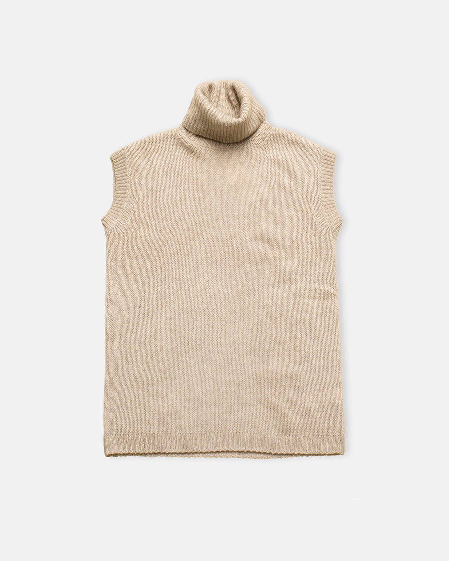 mole sleeveless turtleneck