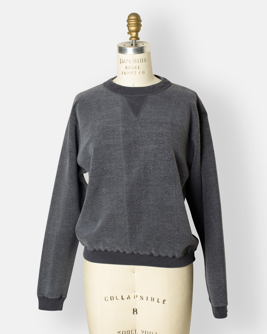 pingment dyed hina reversed fleece sweatshirt