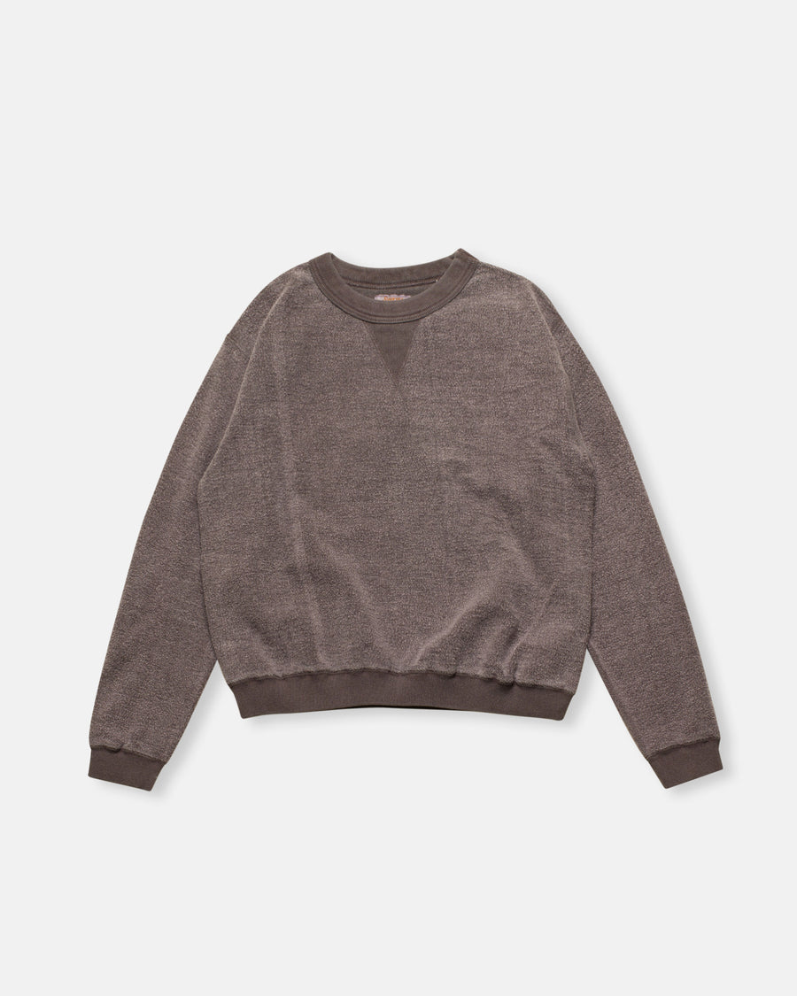 pingment dyed hina reversed fleece sweatshirt