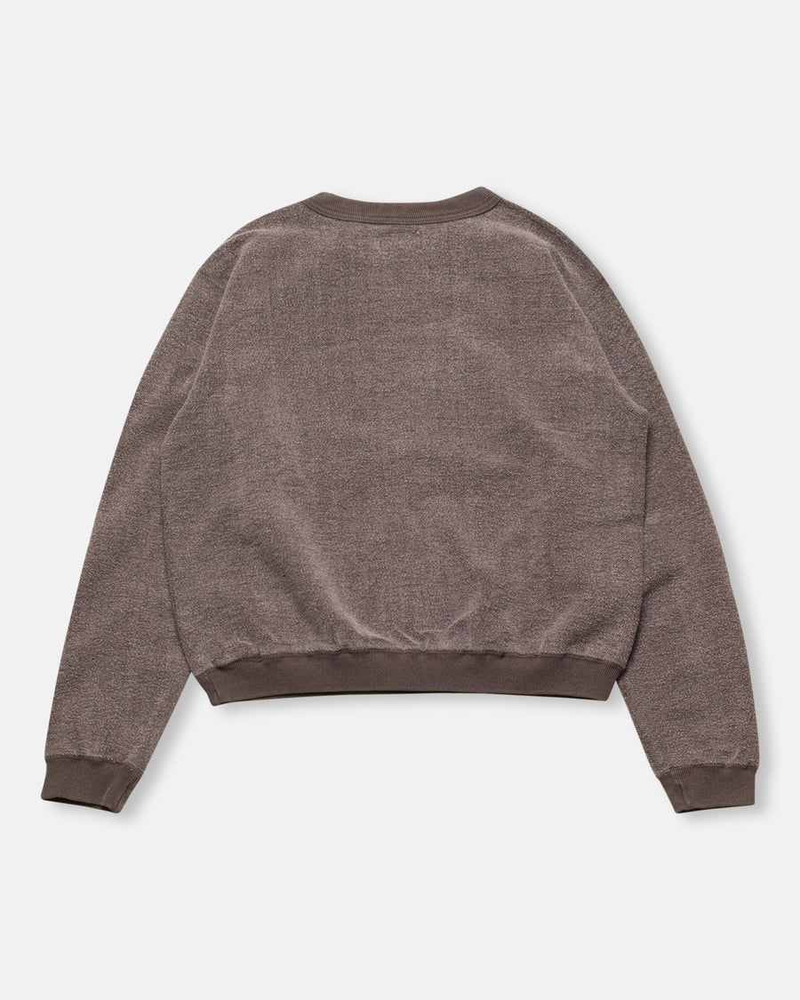 pingment dyed hina reversed fleece sweatshirt