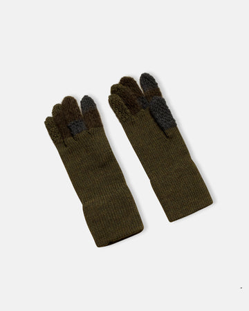 patched short gloves