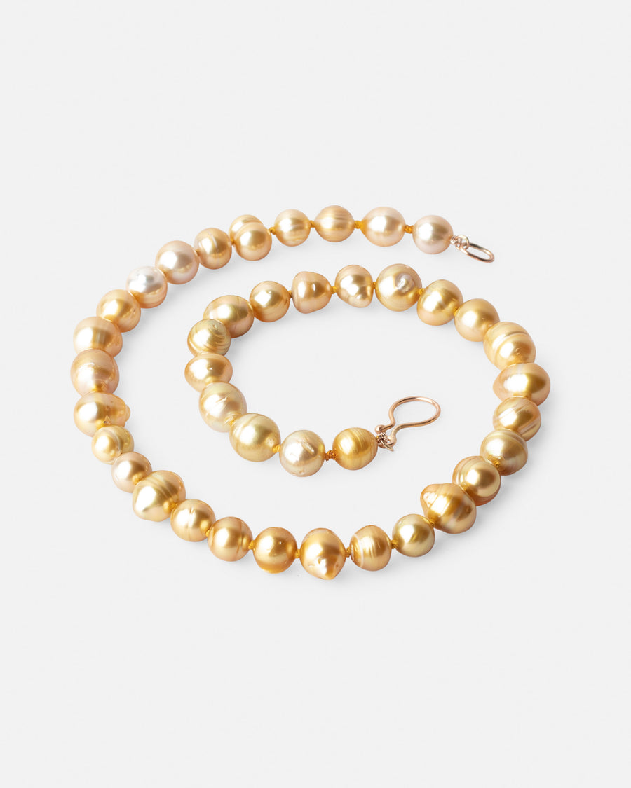 golden philippine pearl necklace