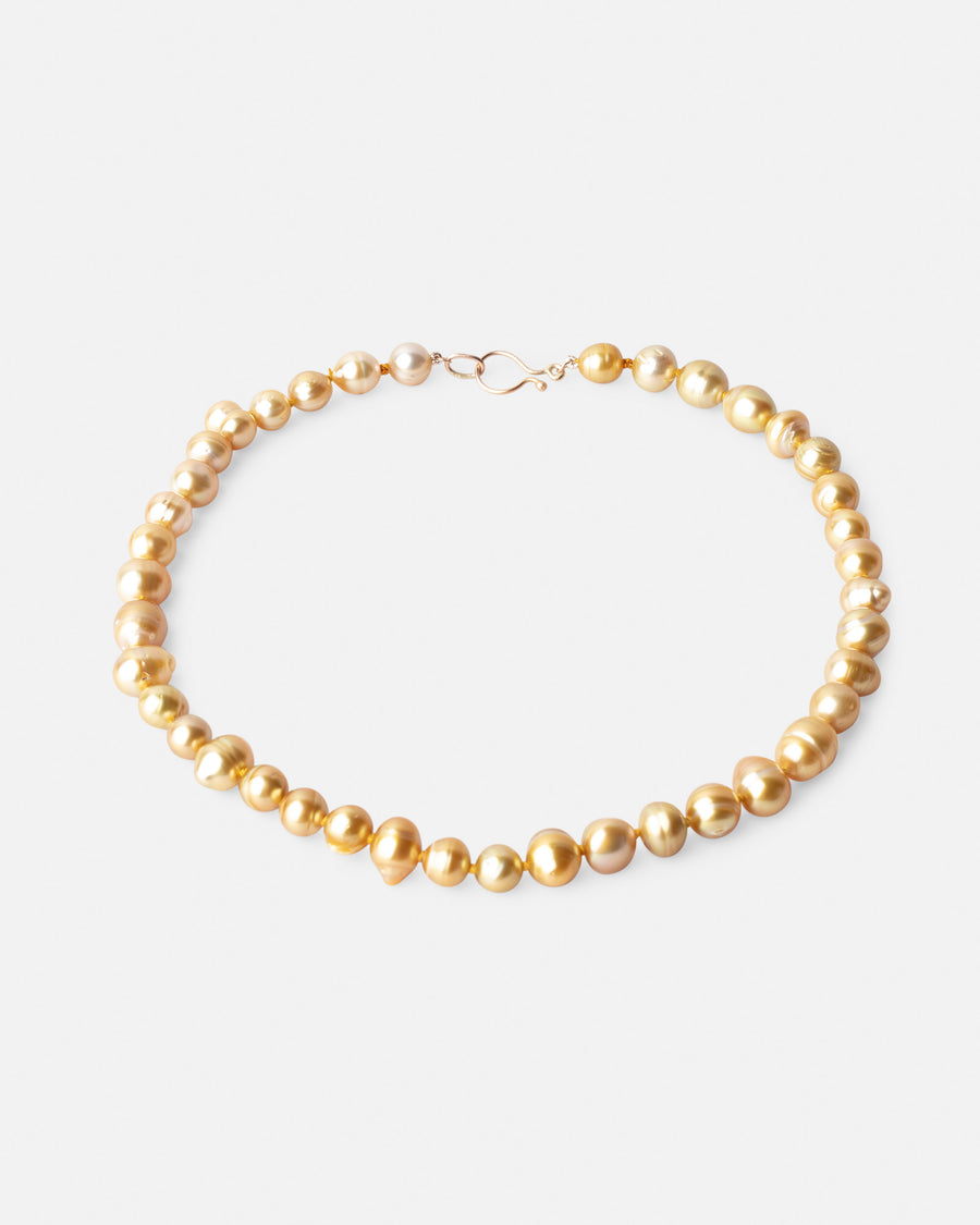 golden philippine pearl necklace