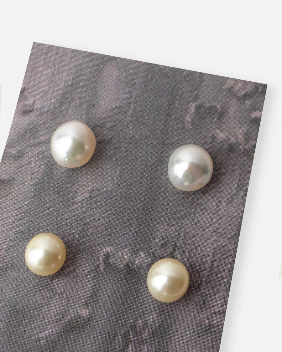 pearl stud earrings