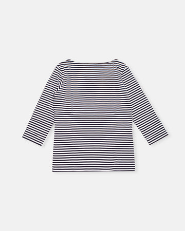 striped boatneck tee