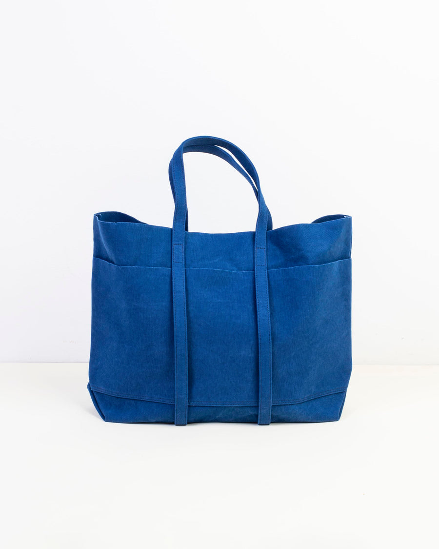 medium washed canvas 6 pocket tote