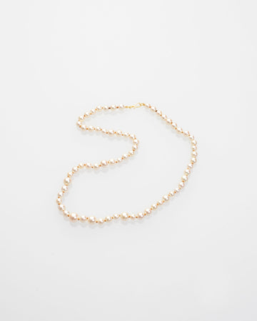 honey toned akoya pearl necklace